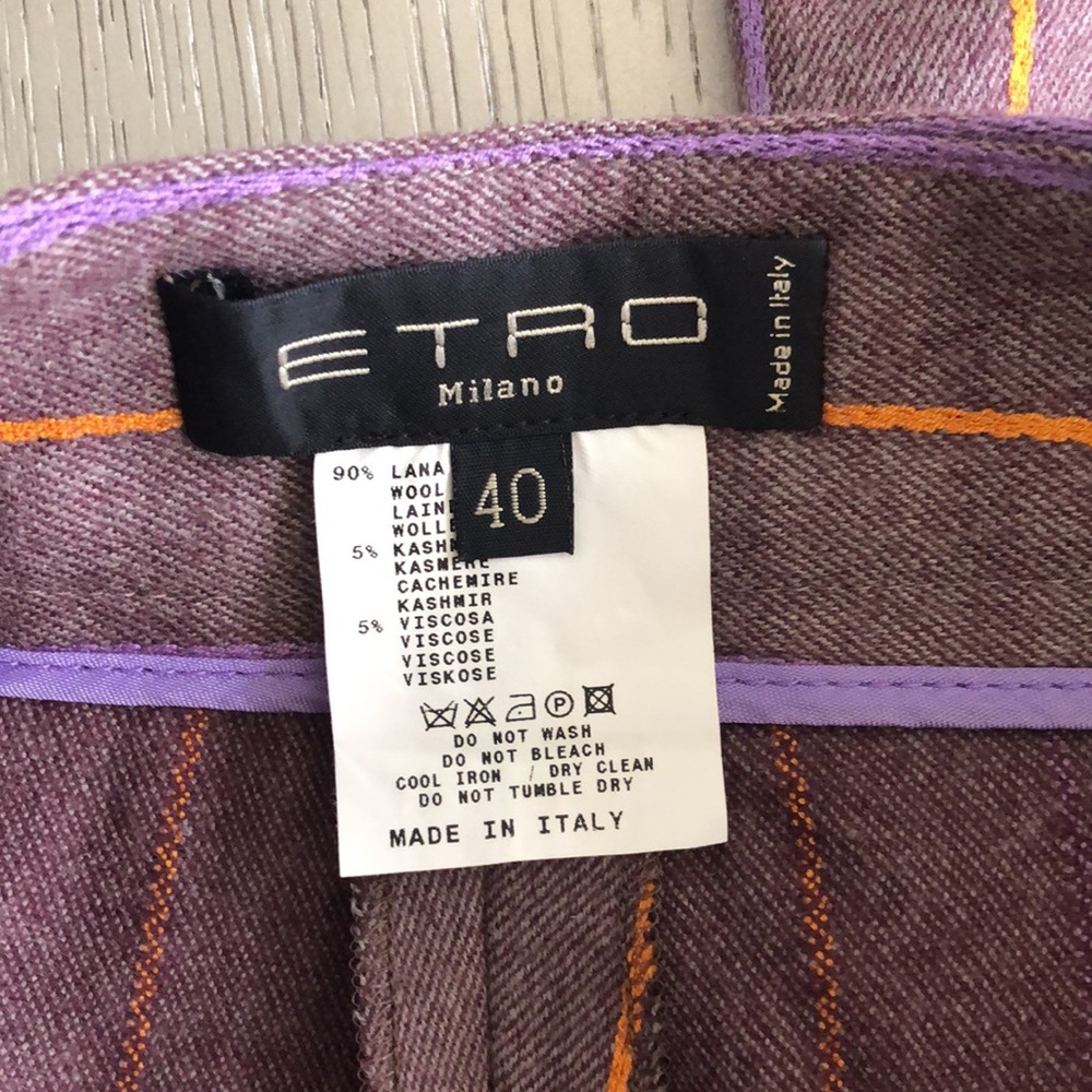 New ETRO Milano wool pants size 40 - Picture 4 of 13